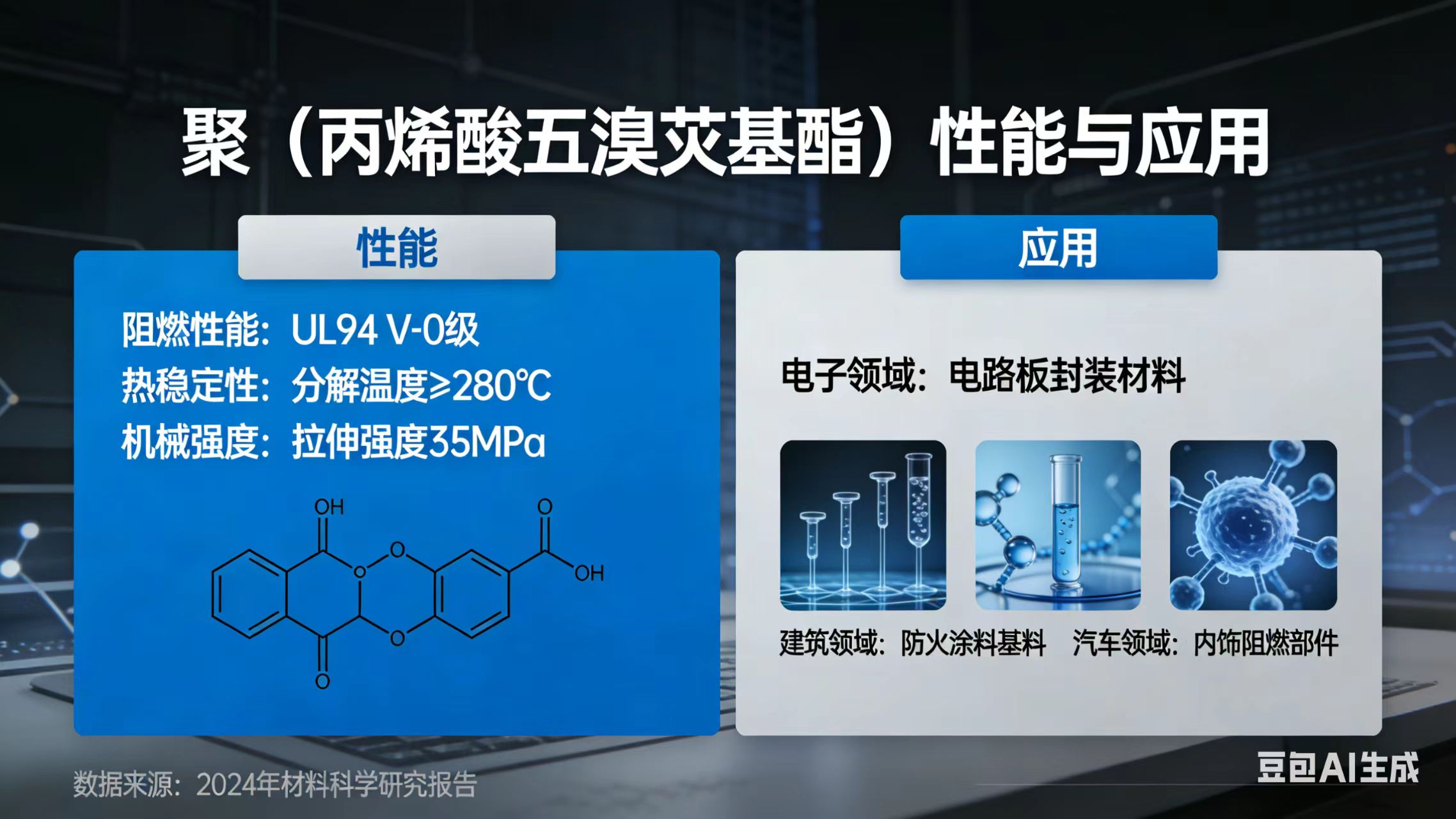 聚（丙烯酸五溴芐基酯）的性能與應用